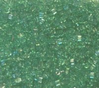 50g 2.6x2.6mm Transparent Green Tiny Cubes
